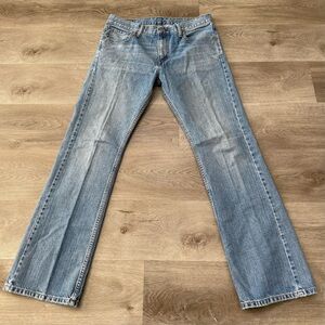 Levis 527 Jeans Mens 33 x 32 Bootcut Vintage Blue Denim 100% Cotton Y2K